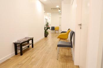 Salle d'attente de l'ostéopathe